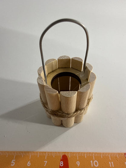 Lily minis-dollhouse Wooden bucket