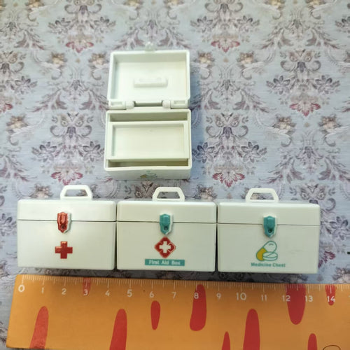*P*Lily minis Miniature First Aid Kit for Dollhouse (Promotion Buy one get two）random color