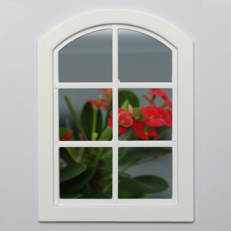 1:12 Dollhouse Miniature Furniture Model – White Arched Six-Grid Window