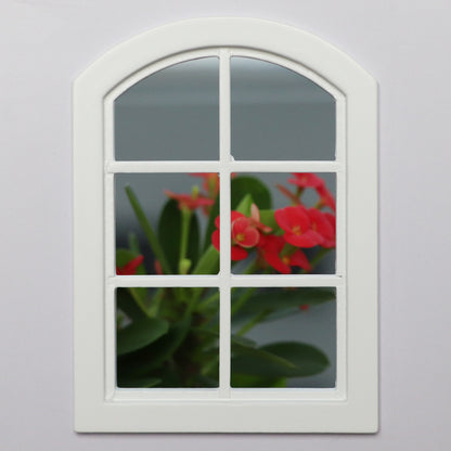 1:12 Dollhouse Miniature Furniture Model – White Arched Six-Grid Window