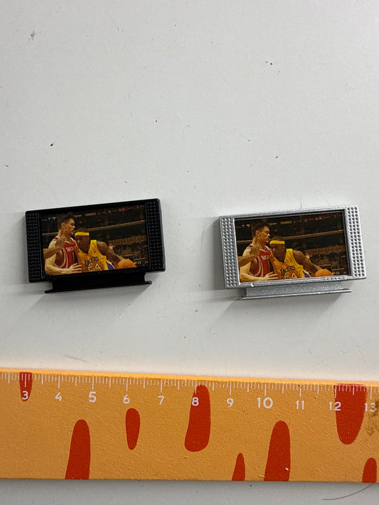 Lily minis-dollhouse Metal LCD TV sports station 1pcs Random styles