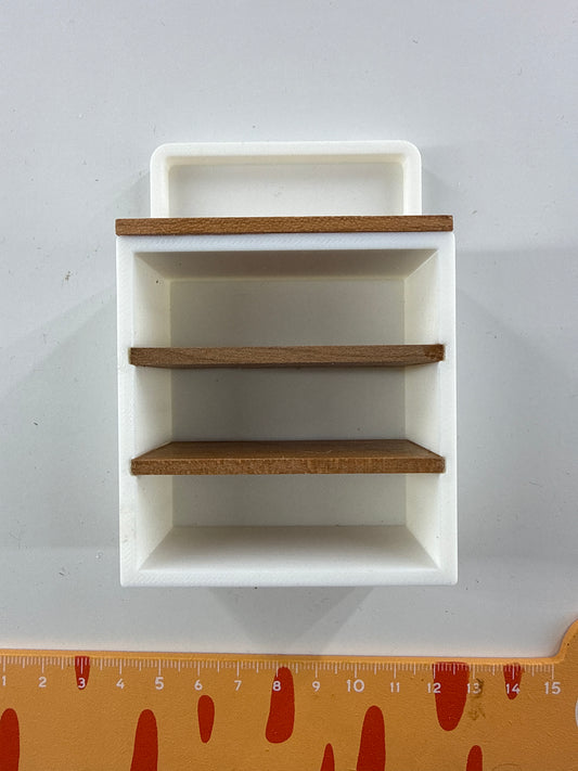 Lily minis-dollhouse Cherry wood multi-layer cabinet