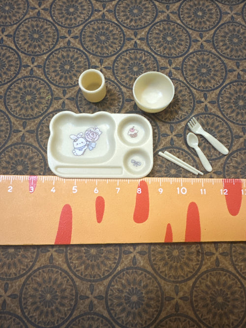 Lily minis-dollhouse miniature Tableware set
