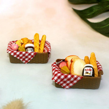 Miniature Food Play Mini Bread Basket