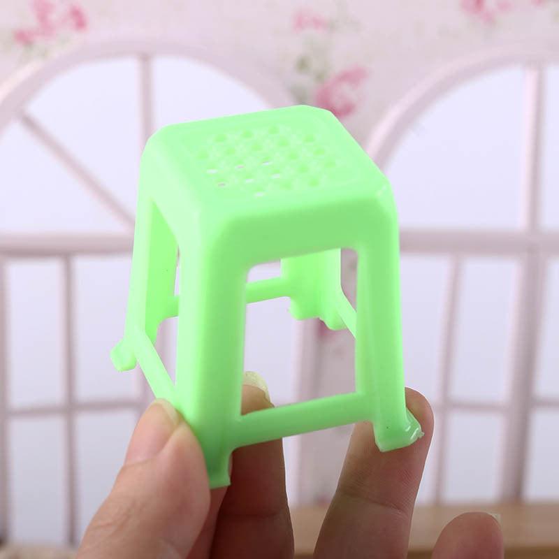 Miniature Candy Toy Mahjong Table Chair Mini Model 112 Points Ob11 Classic Red Stool