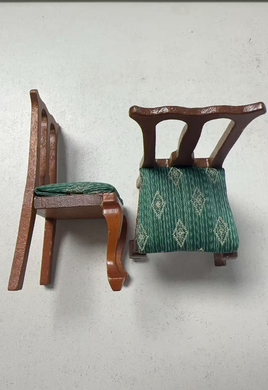Lily minis-dollhouse Miniature Wooden Dining Chair
