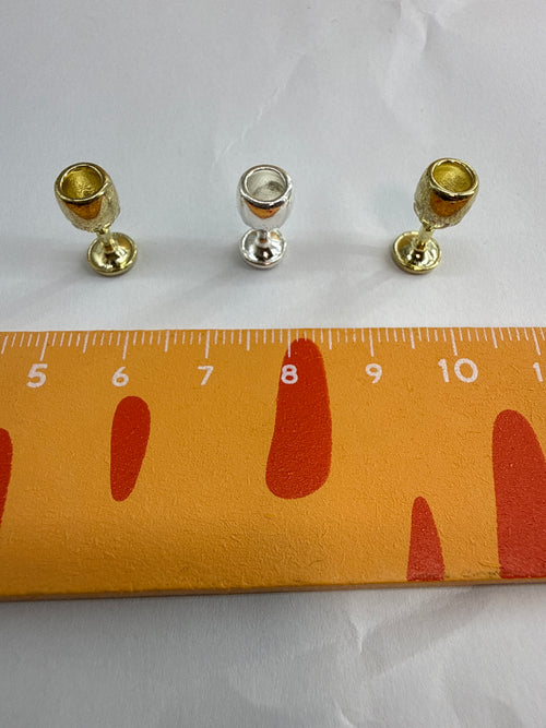 Lily minis-dollhouse Metal wine glass 10pcs Random styles