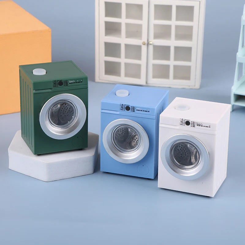 1:12 Mini Toy Washing Machine – Rechargeable, Rotatable, and Functional