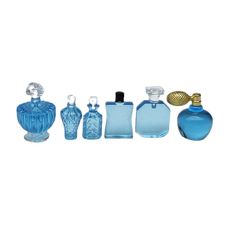 1:12 Dollhouse Perfume Bottle Set – 6 Pieces