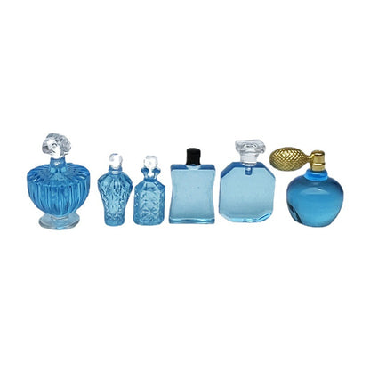 1:12 Dollhouse Perfume Bottle Set – 6 Pieces