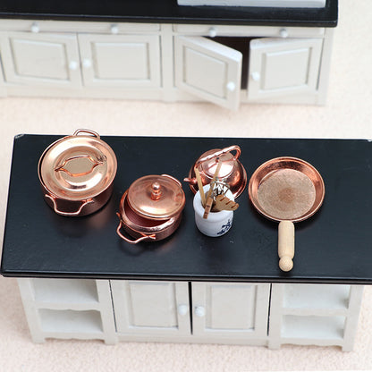 1:12 Dollhouse Miniature Furniture Kitchen Accessories Set – 10-Piece