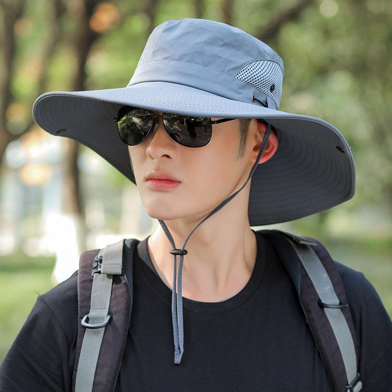 Men's Big Brim Sun Protection Fishing Fisherman Hat