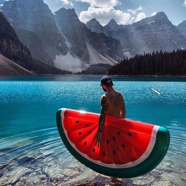 Half watermelon floating row