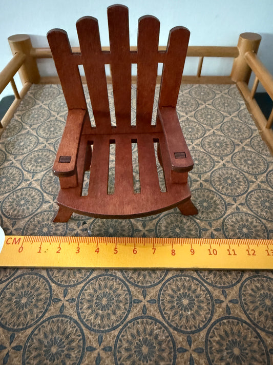 Lily mins-dollhouse miniature wooden chairs 2 pcs