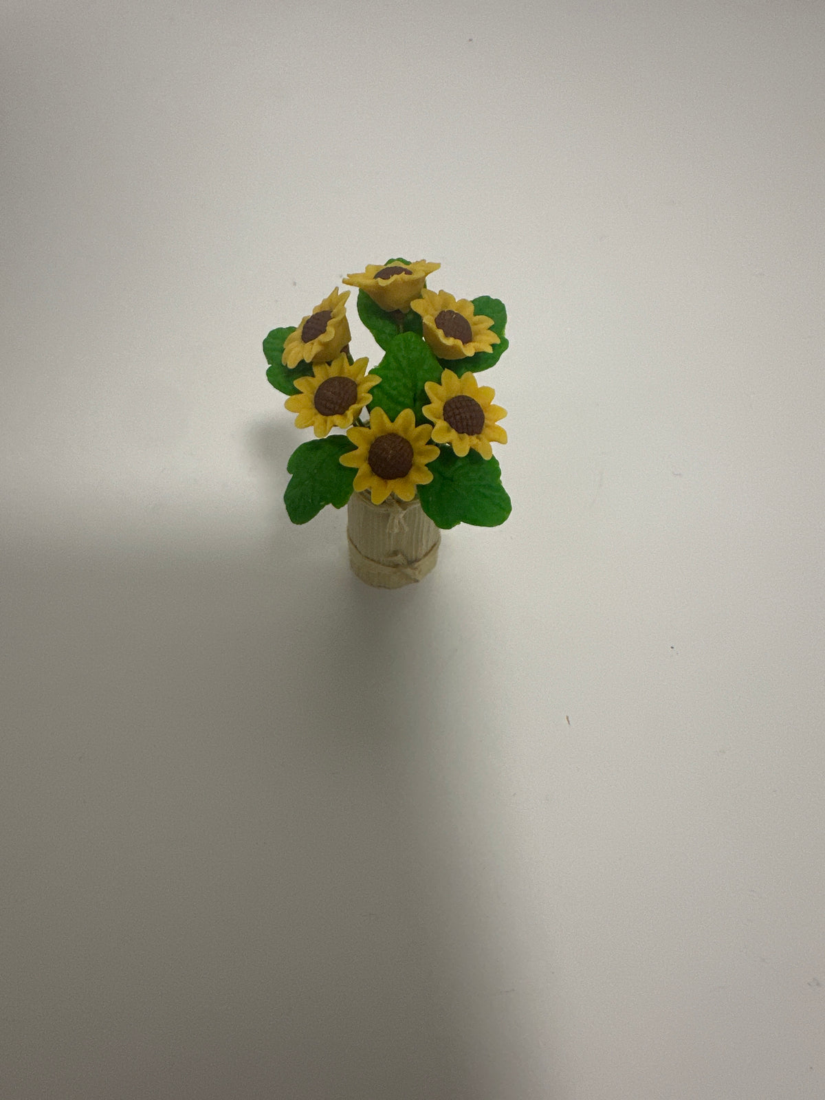 Lily minis-dollhouse miniature Sunflower clay flower