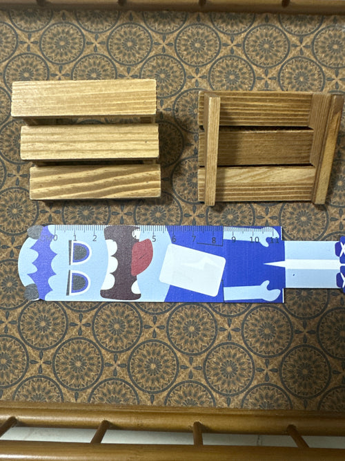 Lily minis-dollhouse miniature Wooden Staircase Flower Rack Display Stand