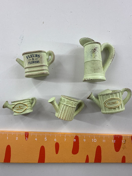 Lily minis-dollhouse Green kettle combination 5pcs