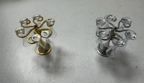 Lily minis-dollhouse Metal wine glass holder
