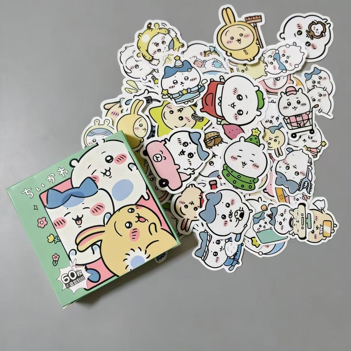 Lily_Cute Cartoon Anime Waterproof Sticker Pack - 60pcs