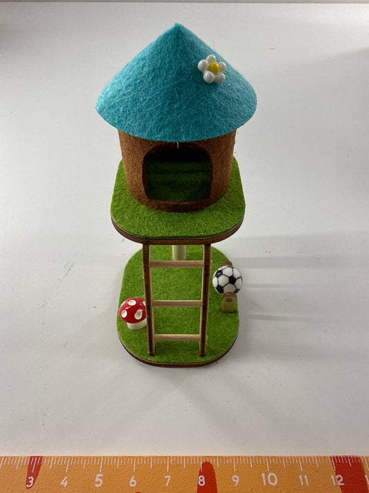 Lily minis-dollhouse Wooden cat climbing frame