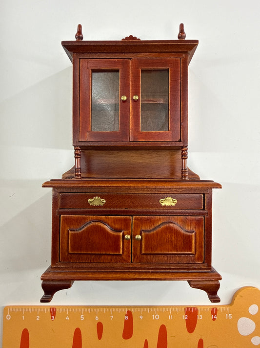 Lily minis-dollhouse Vintage mahogany dining table