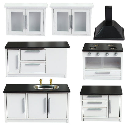 1 Set Simulated Kitchen Utensils Tiny Kitchen Furniture Mini Furniture Ornament Mini House Ornament Mini Kitchenette Miniature Gas Stove Doll House Kitchen Mini Kitchen Accessory
