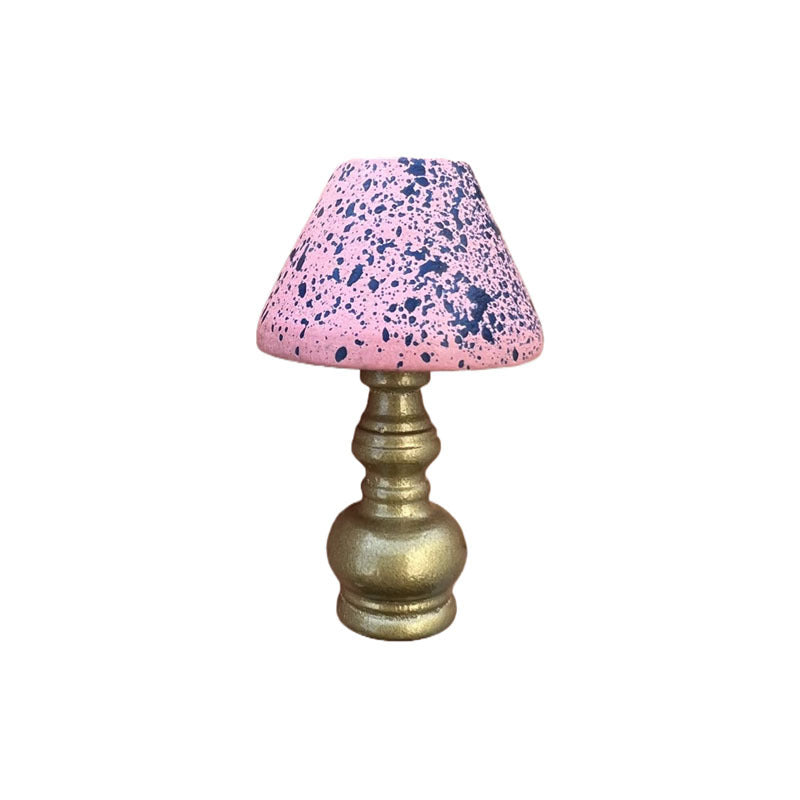 1:12 Dollhouse Pink Table Lamp