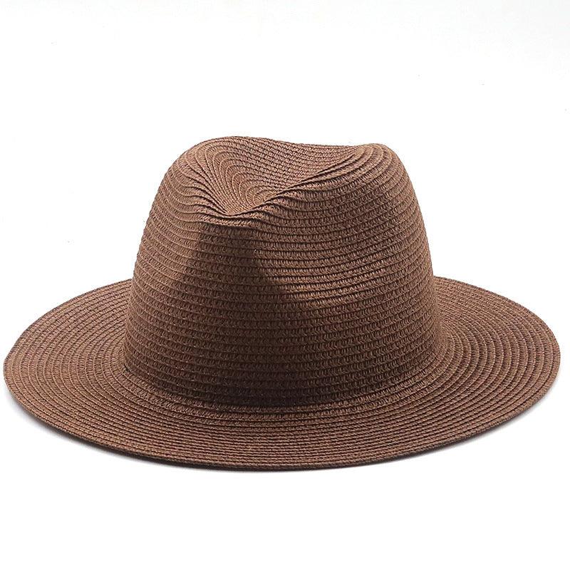 Large-Brimmed Straw Hat Men'S And Women'S Beach Jazz Hats