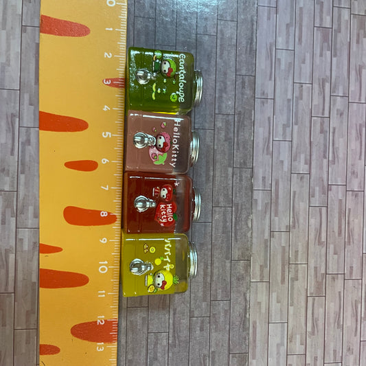 Lily minis-dollhouse miniature HK drinks 4 pcs