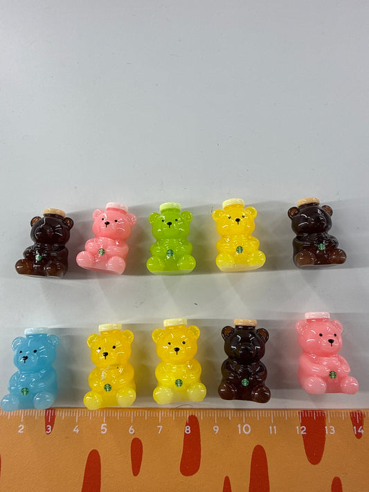 Lily minis-dollhouse Little bear 10psc Random styles