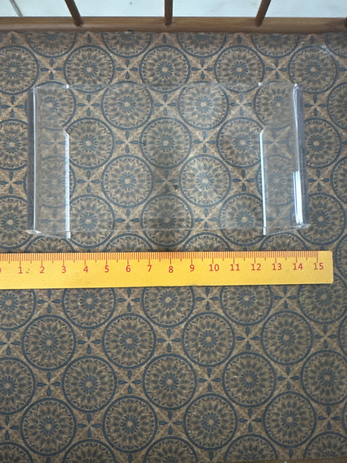 Lily minis-dollhouse miniature Transparent coffee table