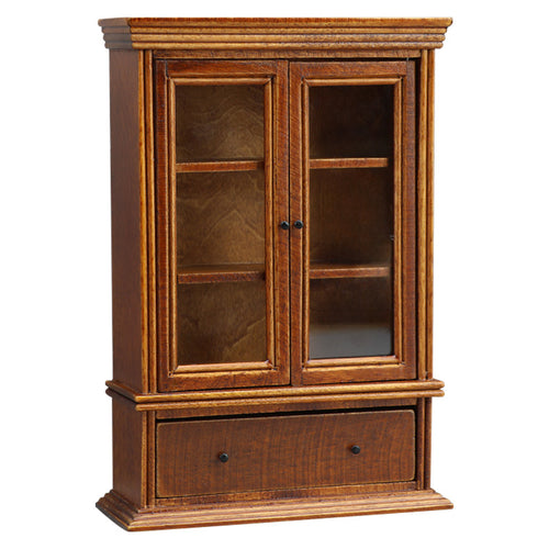 1:12 Mini Dollhouse Furniture – Vintage Brown Storage Cabinet for Living Room Scenes