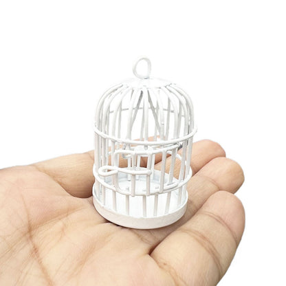 Dollhouse Accessory – Metal Mini Birdcage Model