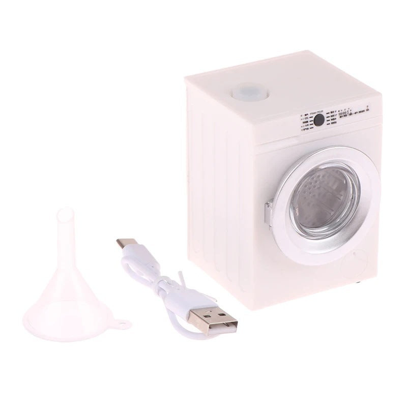1:12 Mini Toy Washing Machine – Rechargeable, Rotatable, and Functional