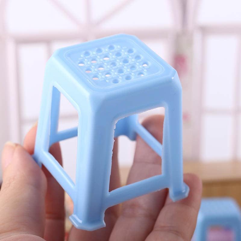 Miniature Candy Toy Mahjong Table Chair Mini Model 112 Points Ob11 Classic Red Stool