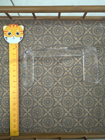 Lily minis-dollhouse miniature Transparent coffee table