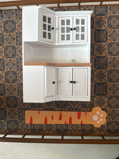 Lily minis-dollhouse miniature Kitchen sink cabinet