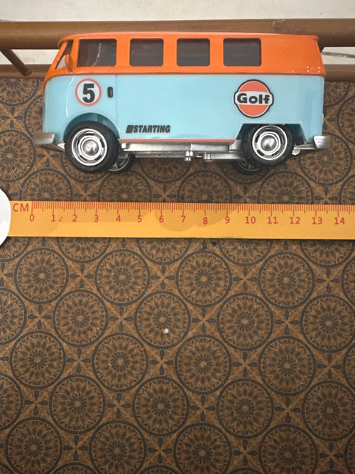 Lily minis-dollhouse miniature Metal bus model