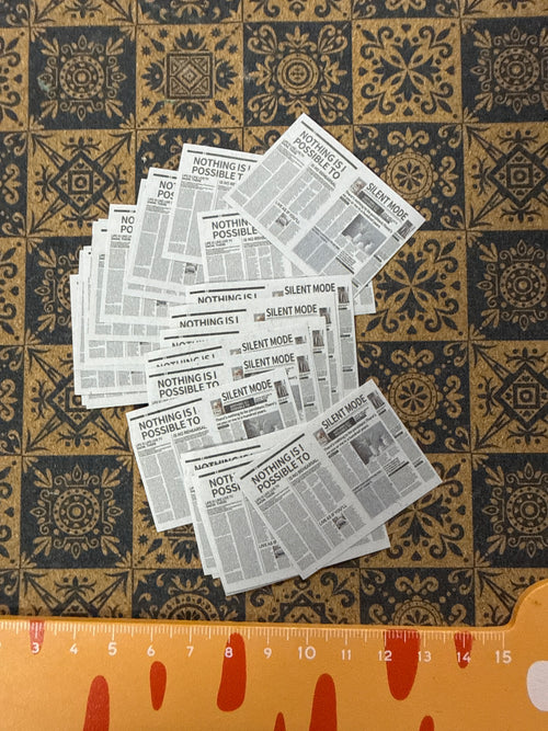 Lily minis-dollhouse Newspaper 10pcs