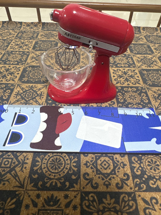 Lily minis-dollhouse miniature Metal mixer