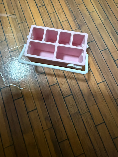 Lily minis-dollhouse miniature pink bow shelf