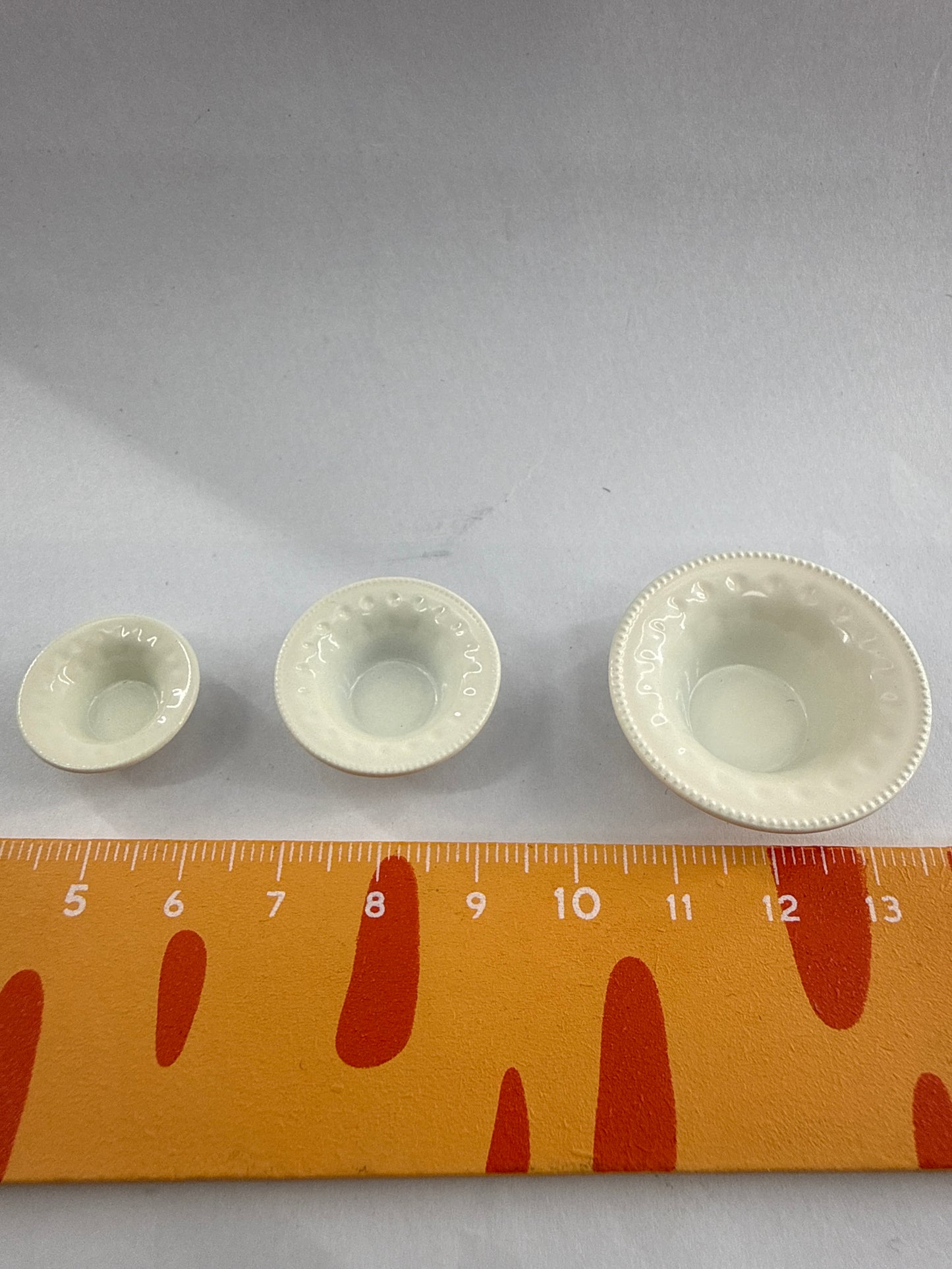 Lily minis-dollhouse Alloy Western dinner plate