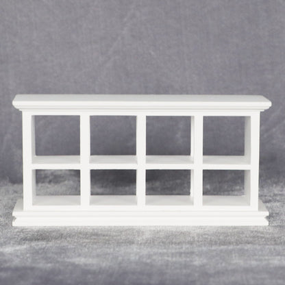 1:12 Mini Dollhouse Furniture – Bakery Display Cabinet with Grid Storage for Miniature Shop Scenes
