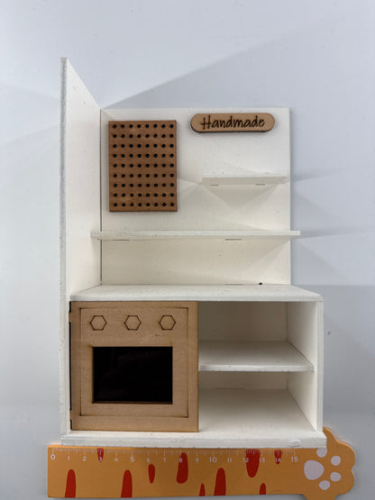 Lily minis-dollhouse Wooden kitchen cabinet