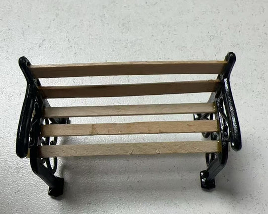 Lily minis-dollhouse Wooden Park Bench