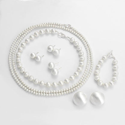 Heavy Industry Brushed Ball Necklace Light Luxury Design Sense Twin