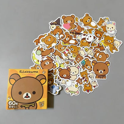 Lily_Cute Cartoon Anime Waterproof Sticker Pack - 60pcs