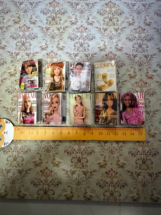Lily minis-dollhouse miniature Barbie magazine sets