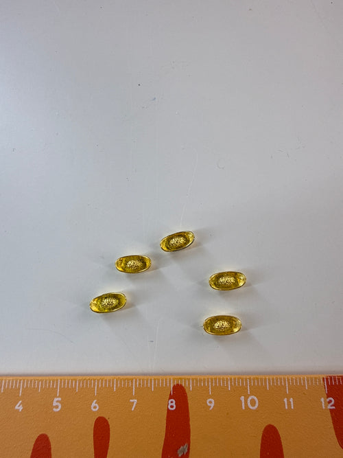 Lily minis-dollhouse Gold or silver ingot 10psc