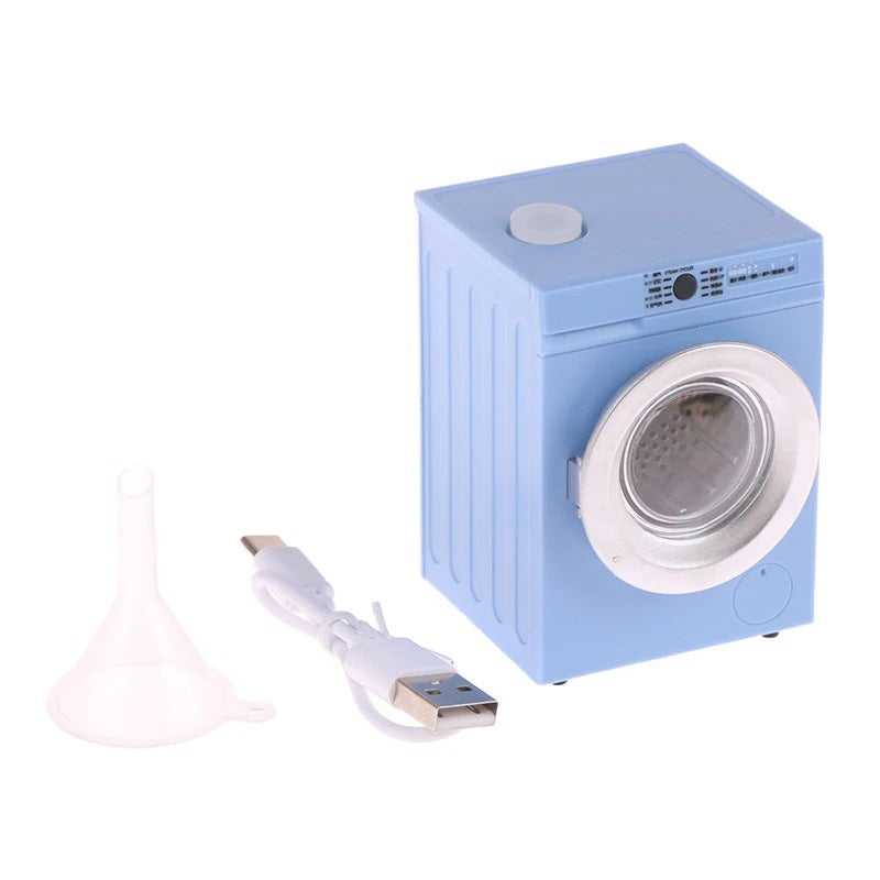 1:12 Mini Toy Washing Machine – Rechargeable, Rotatable, and Functional